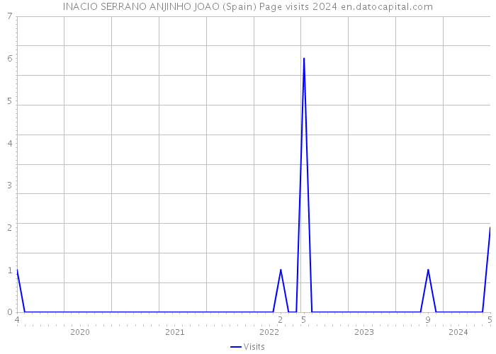 INACIO SERRANO ANJINHO JOAO (Spain) Page visits 2024 