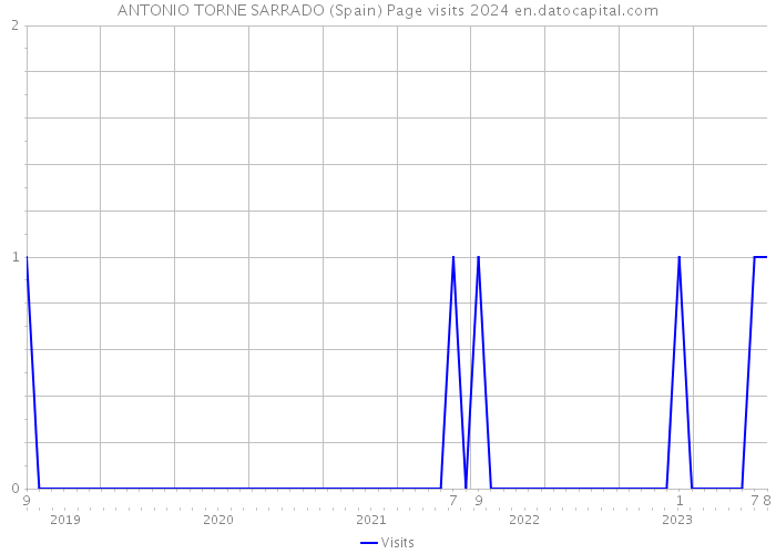 ANTONIO TORNE SARRADO (Spain) Page visits 2024 