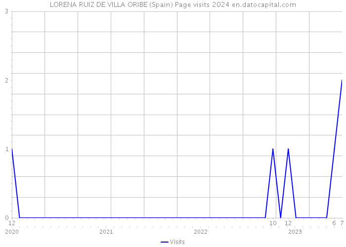LORENA RUIZ DE VILLA ORIBE (Spain) Page visits 2024 