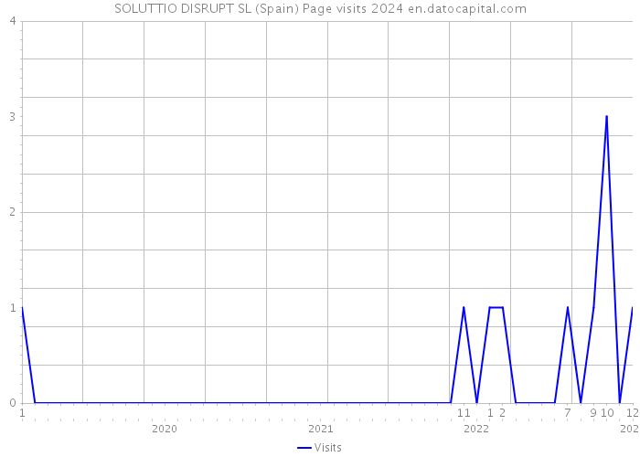 SOLUTTIO DISRUPT SL (Spain) Page visits 2024 