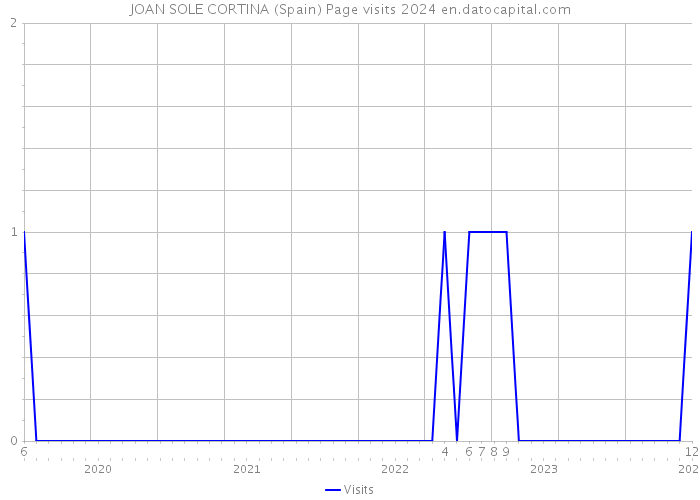 JOAN SOLE CORTINA (Spain) Page visits 2024 