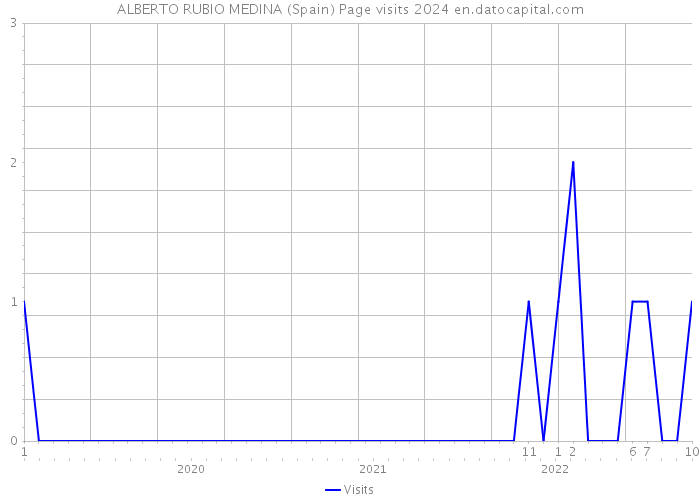 ALBERTO RUBIO MEDINA (Spain) Page visits 2024 