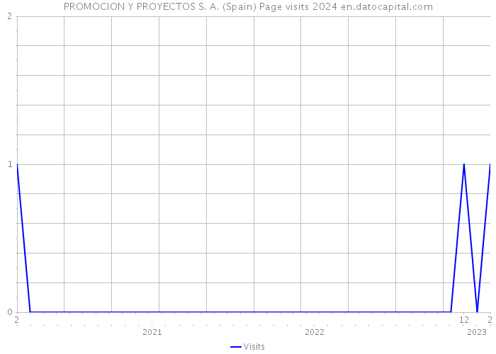 PROMOCION Y PROYECTOS S. A. (Spain) Page visits 2024 