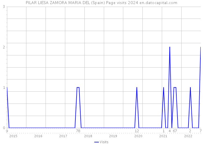 PILAR LIESA ZAMORA MARIA DEL (Spain) Page visits 2024 