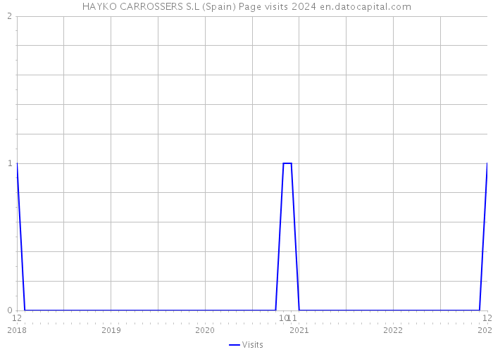 HAYKO CARROSSERS S.L (Spain) Page visits 2024 
