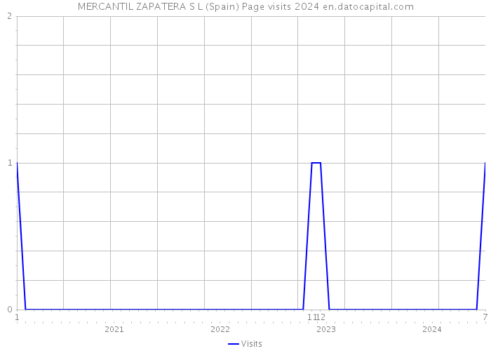 MERCANTIL ZAPATERA S L (Spain) Page visits 2024 