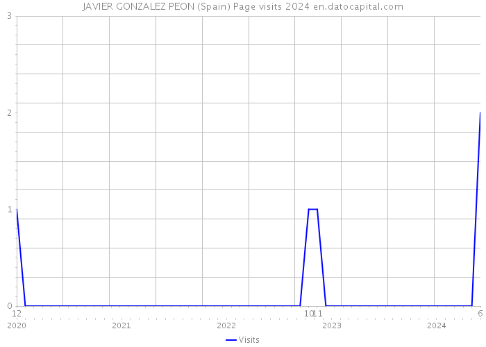 JAVIER GONZALEZ PEON (Spain) Page visits 2024 