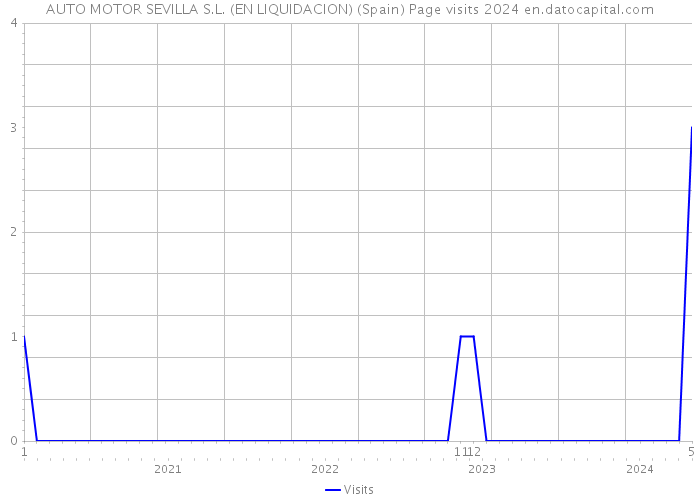 AUTO MOTOR SEVILLA S.L. (EN LIQUIDACION) (Spain) Page visits 2024 
