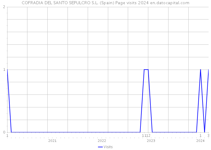 COFRADIA DEL SANTO SEPULCRO S.L. (Spain) Page visits 2024 