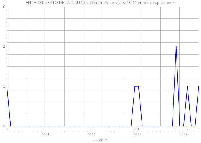 ENTELO PUERTO DE LA CRUZ SL. (Spain) Page visits 2024 