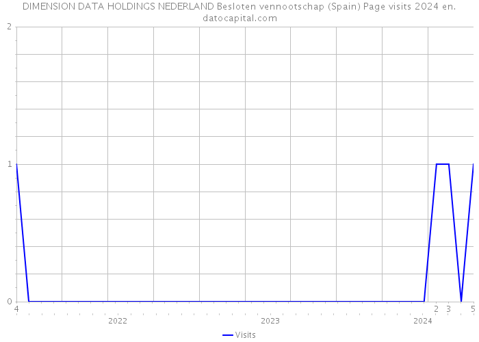 DIMENSION DATA HOLDINGS NEDERLAND Besloten vennootschap (Spain) Page visits 2024 