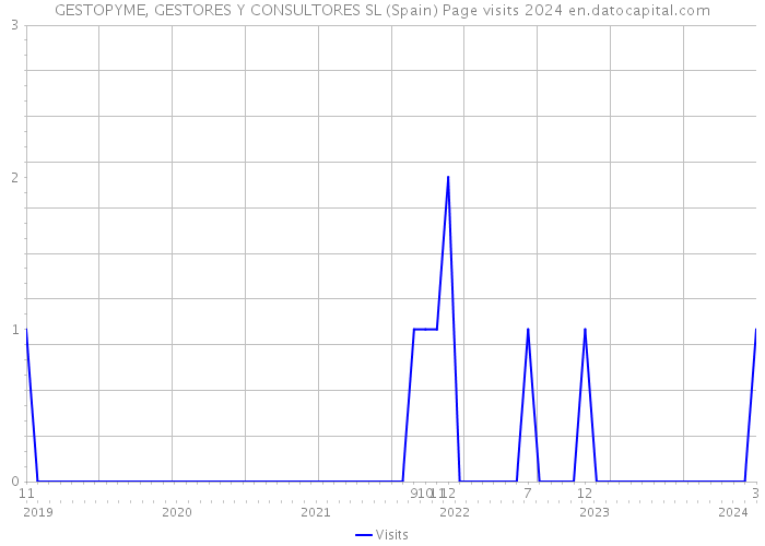 GESTOPYME, GESTORES Y CONSULTORES SL (Spain) Page visits 2024 