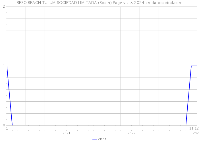 BESO BEACH TULUM SOCIEDAD LIMITADA (Spain) Page visits 2024 