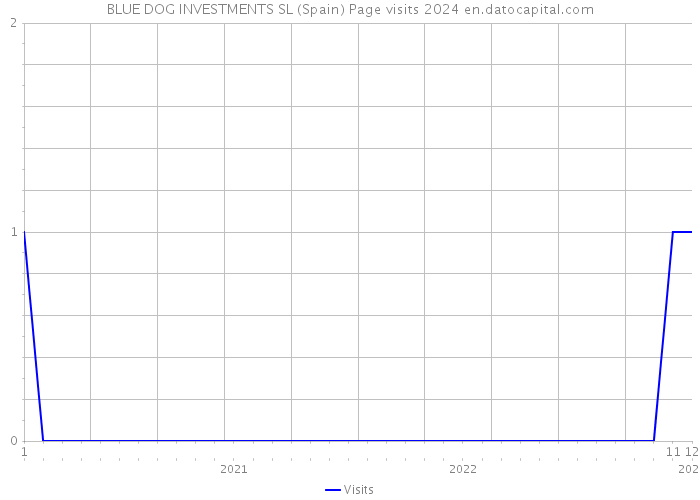 BLUE DOG INVESTMENTS SL (Spain) Page visits 2024 