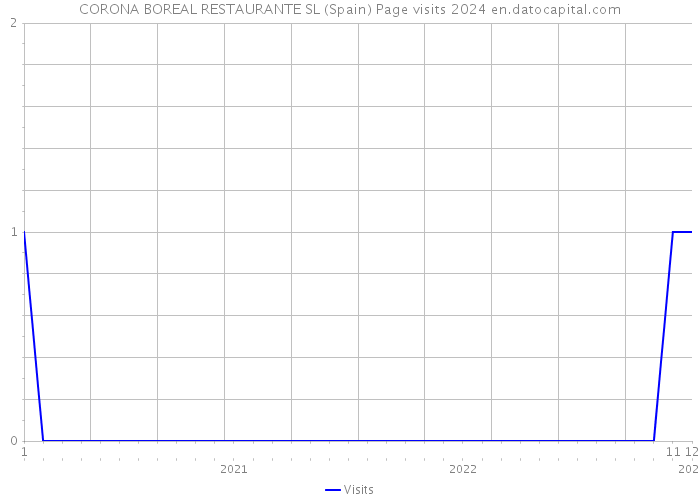 CORONA BOREAL RESTAURANTE SL (Spain) Page visits 2024 