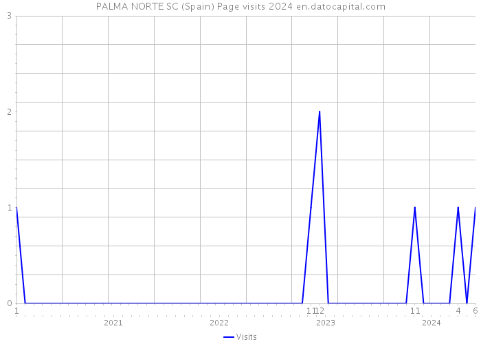 PALMA NORTE SC (Spain) Page visits 2024 