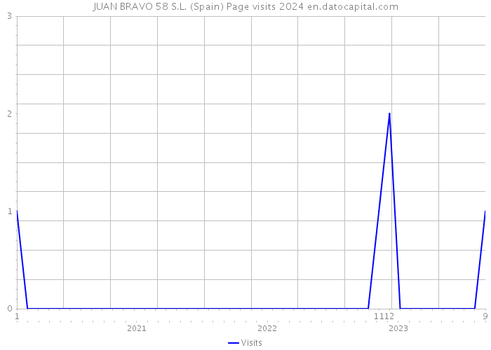 JUAN BRAVO 58 S.L. (Spain) Page visits 2024 