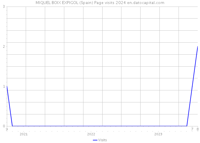 MIQUEL BOIX EXPIGOL (Spain) Page visits 2024 