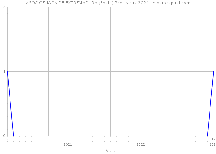 ASOC CELIACA DE EXTREMADURA (Spain) Page visits 2024 