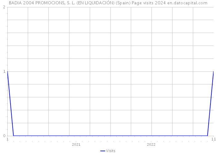 BADIA 2004 PROMOCIONS, S. L. (EN LIQUIDACIÓN) (Spain) Page visits 2024 