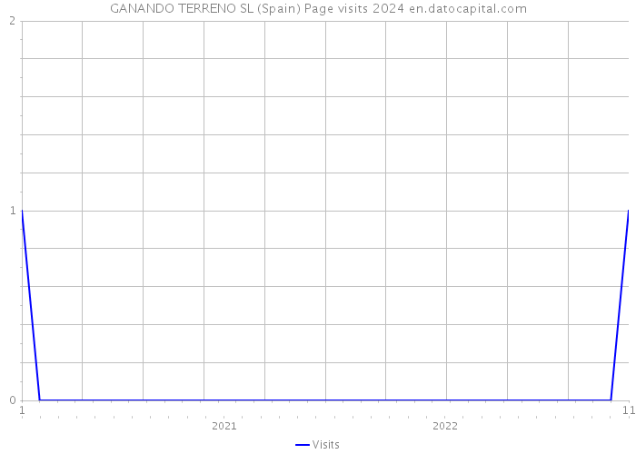 GANANDO TERRENO SL (Spain) Page visits 2024 