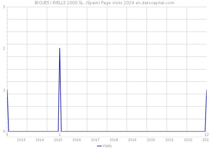 BIGUES I RIELLS 2000 SL. (Spain) Page visits 2024 