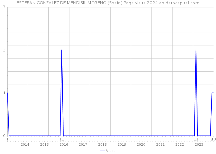 ESTEBAN GONZALEZ DE MENDIBIL MORENO (Spain) Page visits 2024 