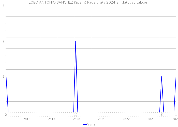 LOBO ANTONIO SANCHEZ (Spain) Page visits 2024 