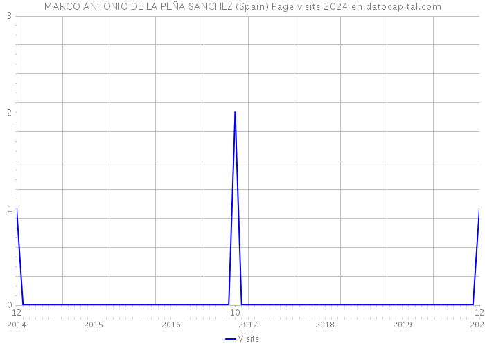 MARCO ANTONIO DE LA PEÑA SANCHEZ (Spain) Page visits 2024 