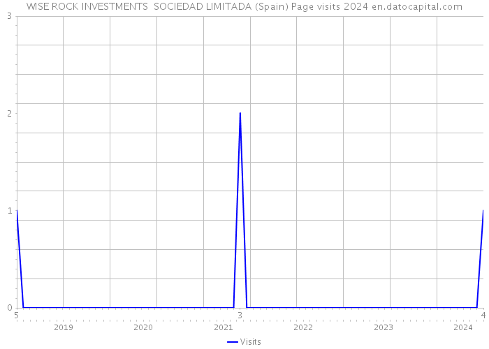 WISE ROCK INVESTMENTS SOCIEDAD LIMITADA (Spain) Page visits 2024 