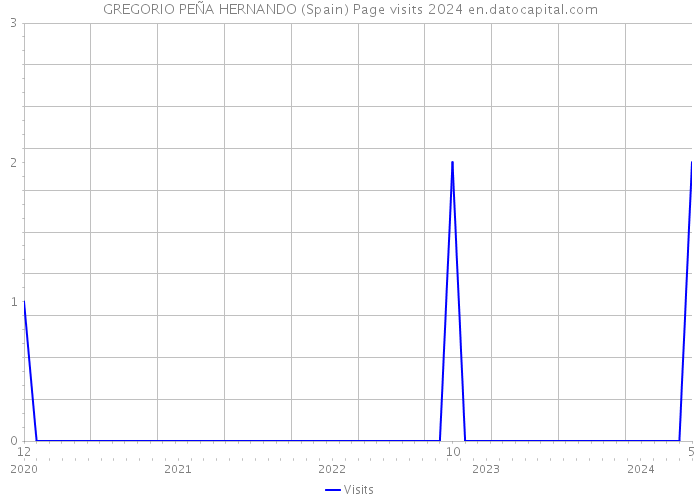 GREGORIO PEÑA HERNANDO (Spain) Page visits 2024 