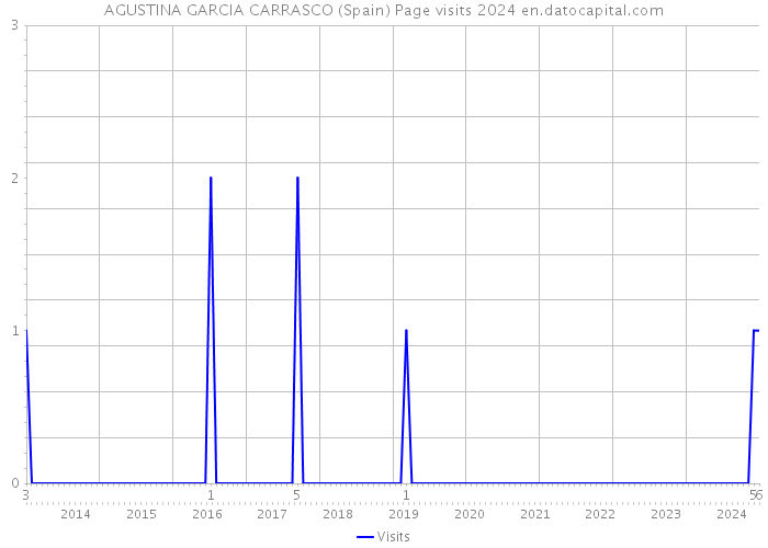 AGUSTINA GARCIA CARRASCO (Spain) Page visits 2024 
