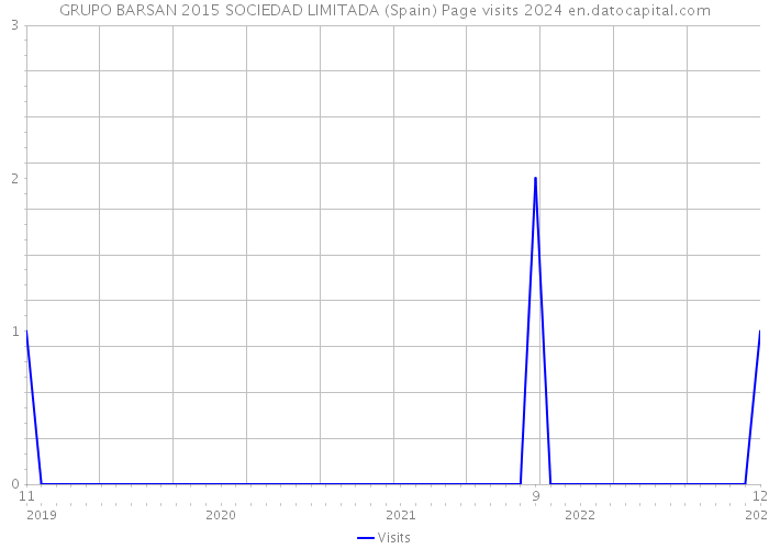 GRUPO BARSAN 2015 SOCIEDAD LIMITADA (Spain) Page visits 2024 