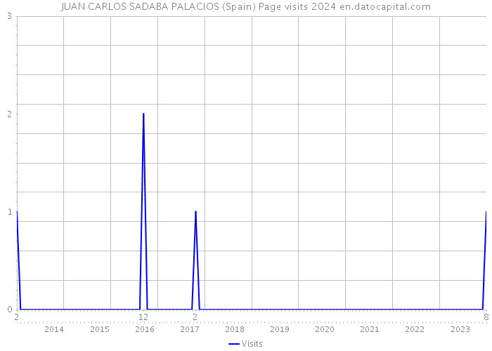 JUAN CARLOS SADABA PALACIOS (Spain) Page visits 2024 
