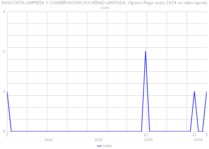 SANICOSTA LIMPIEZA Y CONSERVACION SOCIEDAD LIMITADA. (Spain) Page visits 2024 
