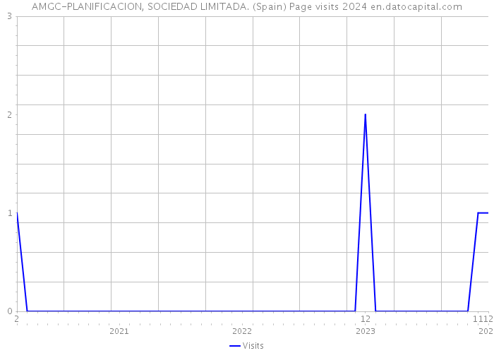 AMGC-PLANIFICACION, SOCIEDAD LIMITADA. (Spain) Page visits 2024 
