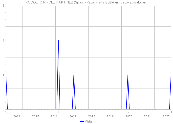 RODOLFO RIPOLL MARTINEZ (Spain) Page visits 2024 