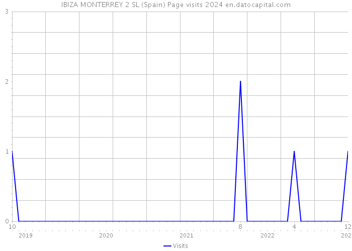 IBIZA MONTERREY 2 SL (Spain) Page visits 2024 