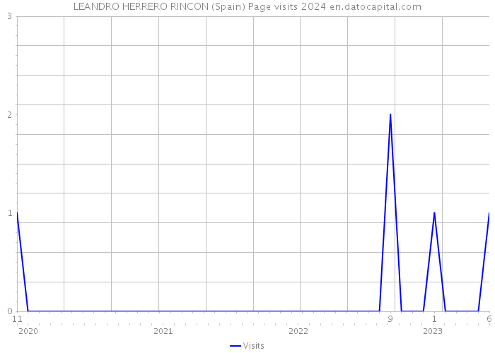 LEANDRO HERRERO RINCON (Spain) Page visits 2024 