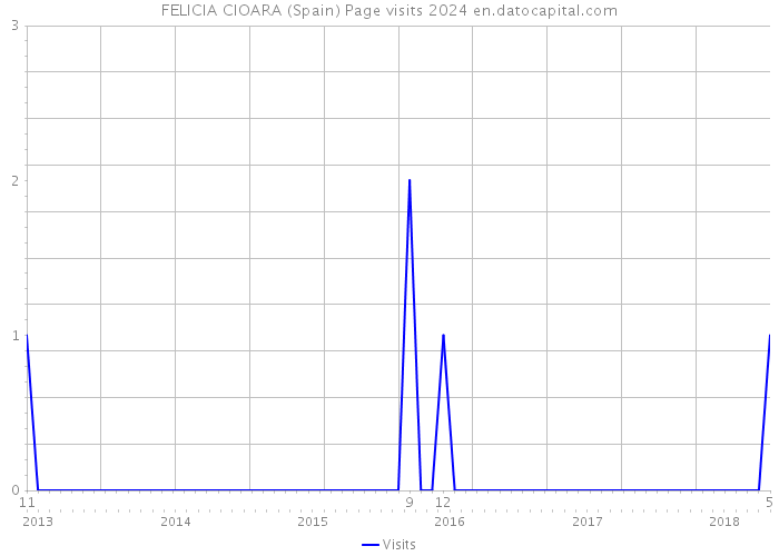 FELICIA CIOARA (Spain) Page visits 2024 