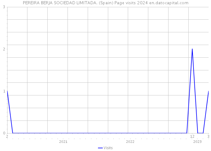 PEREIRA BERJA SOCIEDAD LIMITADA. (Spain) Page visits 2024 