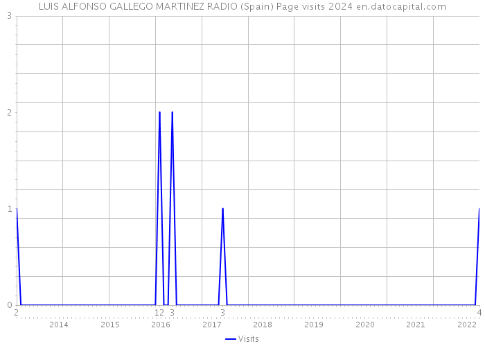 LUIS ALFONSO GALLEGO MARTINEZ RADIO (Spain) Page visits 2024 