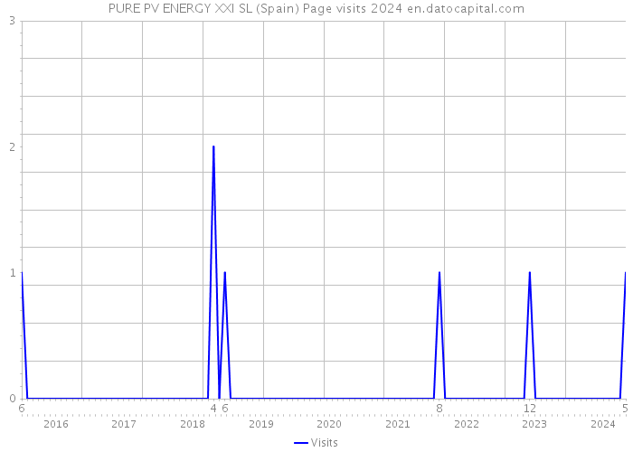 PURE PV ENERGY XXI SL (Spain) Page visits 2024 