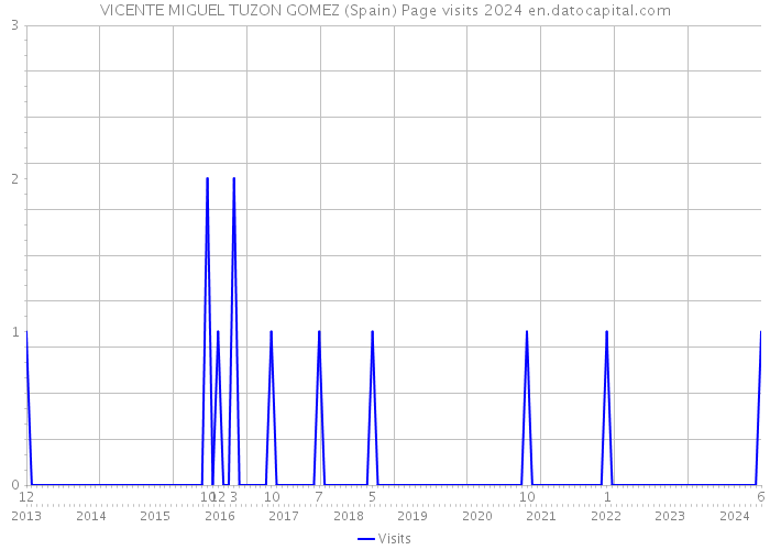 VICENTE MIGUEL TUZON GOMEZ (Spain) Page visits 2024 