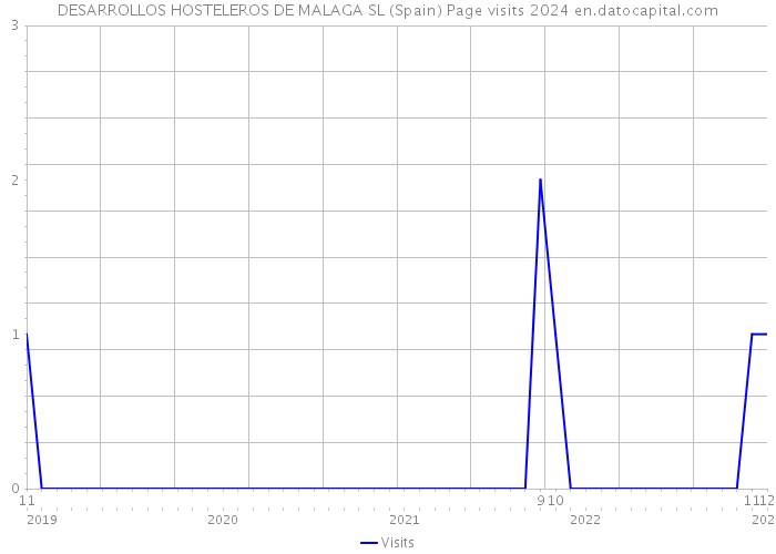 DESARROLLOS HOSTELEROS DE MALAGA SL (Spain) Page visits 2024 
