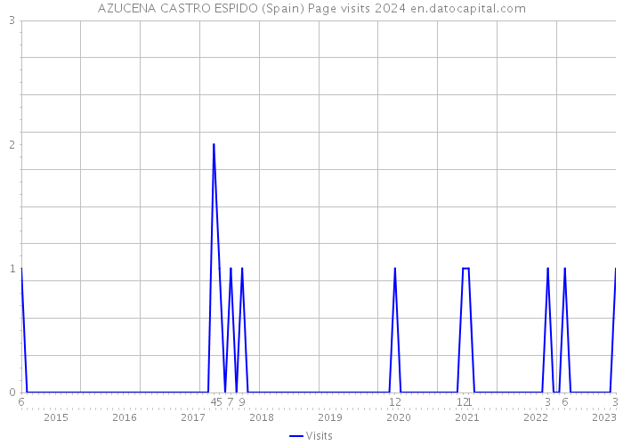 AZUCENA CASTRO ESPIDO (Spain) Page visits 2024 