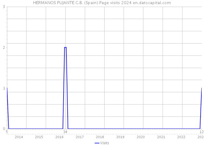 HERMANOS PUJANTE C.B. (Spain) Page visits 2024 