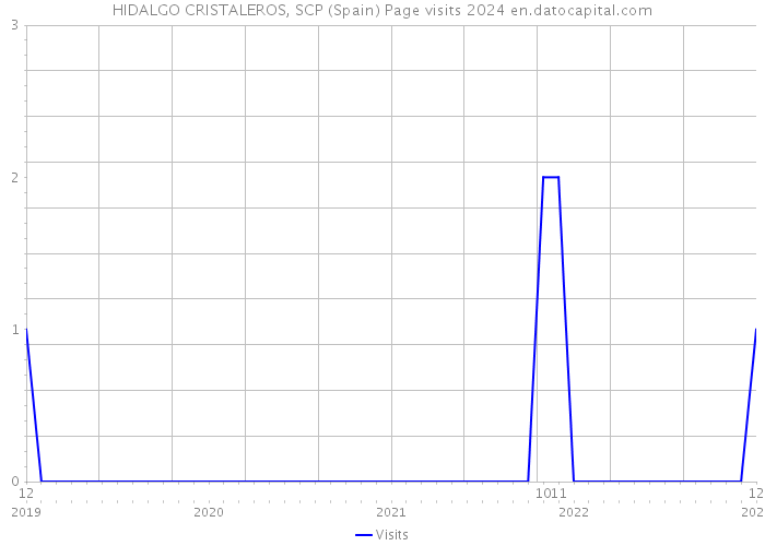 HIDALGO CRISTALEROS, SCP (Spain) Page visits 2024 