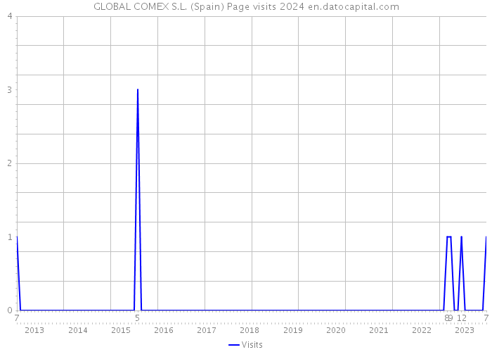 GLOBAL COMEX S.L. (Spain) Page visits 2024 