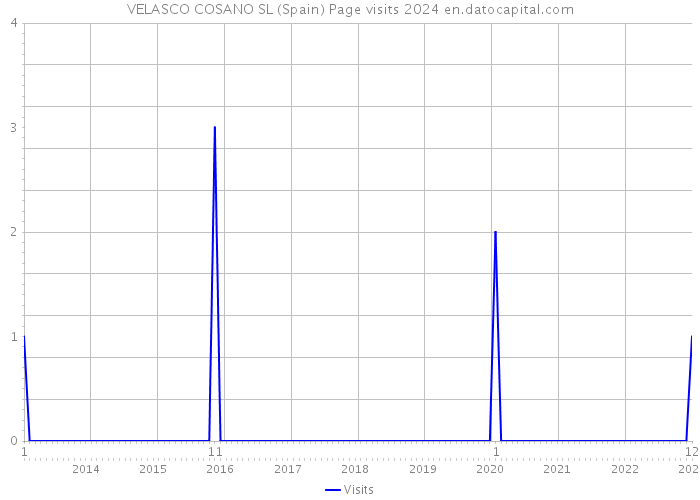 VELASCO COSANO SL (Spain) Page visits 2024 